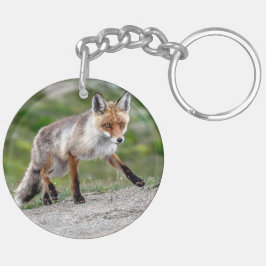 Akryllischer Schlüsselanhänger mit Unique Fox Desi