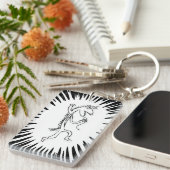 Akryllischer Schlüsselanhänger, Rechteck (beidseit Schlüsselanhänger (Vorderseite rechts)