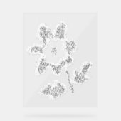 Akryllischer Signature ART DESIGN STIL Acrylschild (Vorderseite)