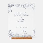 Akryllisches Begrüßungszeichen für botanisches Bra Acrylschild (Vorderseite)