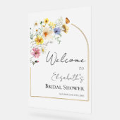 Akryllisches Brautparty Begrüßungszeichen | Wildbl Acrylschild (Winkel)