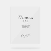 Akryllisches Brautparty in elegantem Stil. Acrylschild (Vorderseite)