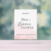 Akryllisches Brautparty in elegantem Stil. Acrylschild (Neutral)