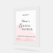 Akryllisches Brautparty in elegantem Stil. Acrylschild (Winkel)