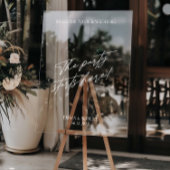 Akryllisches einfaches Minimal Wedding Begrüßungsz Acrylschild