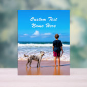 Akryllisches Foto mit benutzerdefiniertem Text Acrylschild (Neutral)