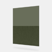 Akryllisches Moss-Logo für grünes Duo-Panel - indi Acrylschild (Winkel)