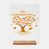 Akryllisches Zeichen "Dankeschön Tree" Acrylschild (Vorderseite)