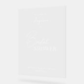 Akryllisches Zeichen für Brautdusche. Acrylschild (Winkel)