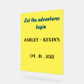 Akryllisches Zeichen mit gelbem Hintergrund Acrylschild (Winkel)