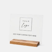 Akryllisches Zeichen mit Ihrem Logo und eigenem Te Acrylschild (Winkel)