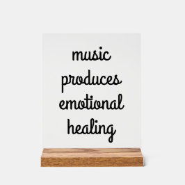 Akryllisches Zeichen zur emotionalen Heilung Acrylschild