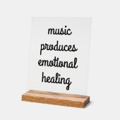 Akryllisches Zeichen zur emotionalen Heilung Acrylschild (Winkel)