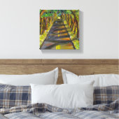 Akrylmalerei eines Baumtunnels in Kauai Leinwanddruck (Insitu (Schlafzimmer))