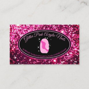 Akrylnail Sparkle Makeup Visitenkarte