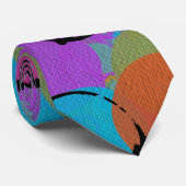 Akrylöle kunstlichtfarbene Kreise Krawatte (Gerollt)