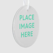 Akrylornament, Kreis Ornament (Vorderseite)