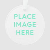 Akrylornament, Kreis Ornament (Vorderseite)