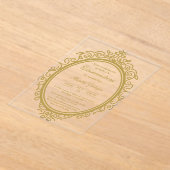 Akryloval quinceñera acryleinladungen (Ablage )