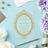 Akryloval quinceñera acryleinladungen (In Situ (Hochzeit))