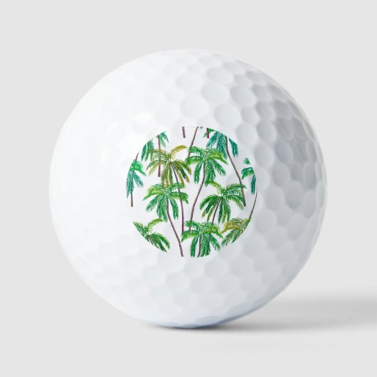 Akrylpalmen: Sommer Textilien Textur. Golfball (Vorderseite)