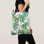Akrylpalmen: Sommer Textilien Textur. Tasche (Von Nahem)