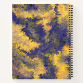 Akrylpur, Bronze, Gold, Schwarz, Kristalle / Notizblock (Rückseite)