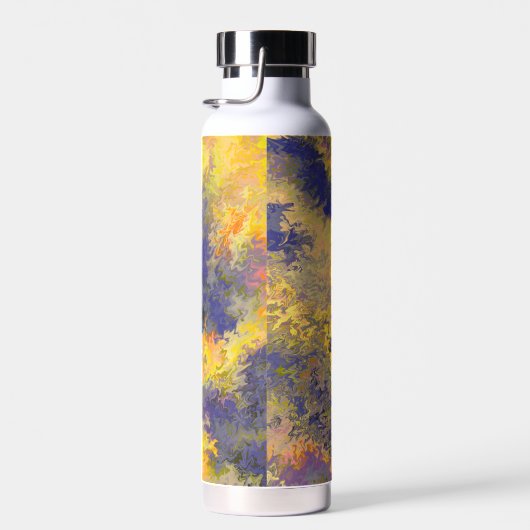 Akrylpur, Bronze, Gold, Schwarz, Kristalle / Trinkflasche (Rechts)