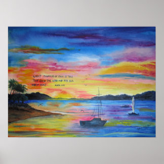 Akrylskopfmalerei mit Schrift Poster