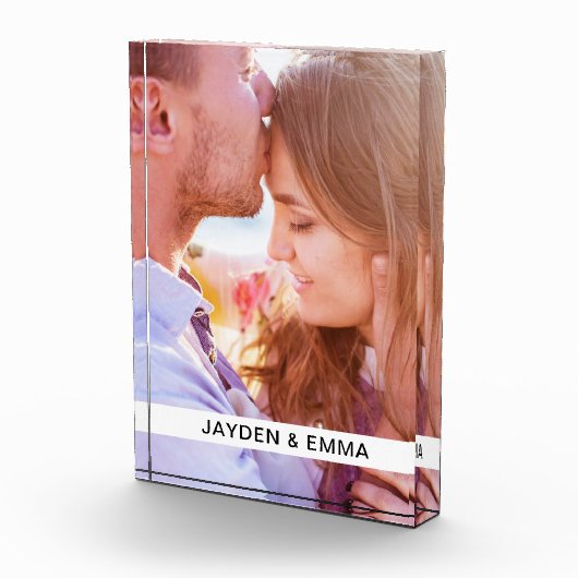 Akrylsperren Sie Ihr Foto und Text (Rechts)