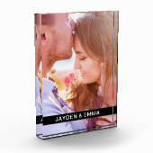 Akrylsperren Sie Ihr Foto und Text (Links)