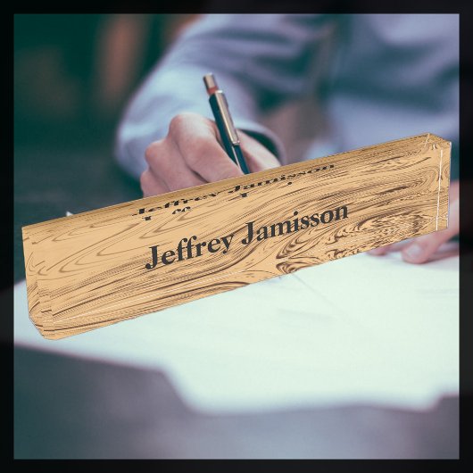 Akryltafel, flüssiger Goldrausch Namensplakette