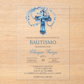 Akryltaufe Acryleinladungen (Vorderseite)