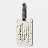 Akrylücksichtgerät Gepäckanhänger (Rückseite vertikal)