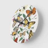 Akryluhren Butterfly Vintag Illustration Runde Wanduhr (Winkel)