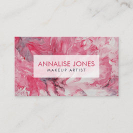 Akrylus abstrakt Blush Flow Petalen Visitenkarte