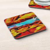 Akrylus Abstrakte Heißkalt- und Kaltelemente Getränkeuntersetzer (Linke Seite)