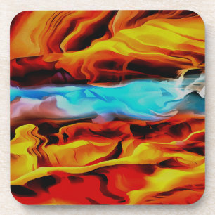 Akrylus Abstrakte Heißkalt- und Kaltelemente Getränkeuntersetzer