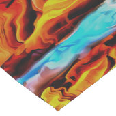 Akrylus Abstrakte Heißkalt- und Kaltelemente Kurzer Tischläufer (Ecke)