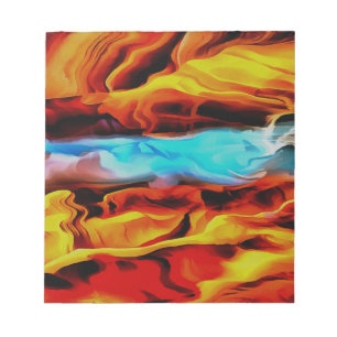 Akrylus Abstrakte Heißkalt- und Kaltelemente Notizblock