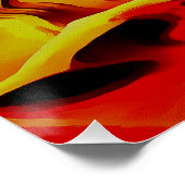 Akrylus Abstrakte Heißkalt- und Kaltelemente Poster (Ecke)