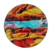 Akrylus Abstrakte Heißkalt- und Kaltelemente Schneidebrett (Vorderseite)