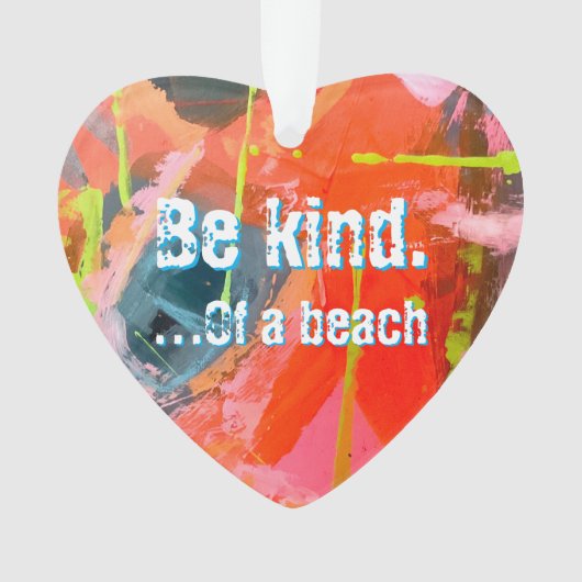 Akrylverzierung mit abstrakter Originalkunst Ornament (Vorderseite)