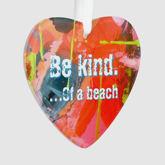 Akrylverzierung mit abstrakter Originalkunst Ornament (Vorderseite)