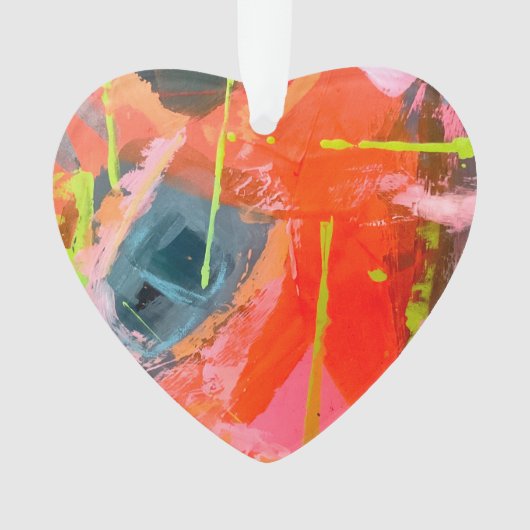 Akrylverzierung mit abstrakter Originalkunst Ornament (Vorderseite)