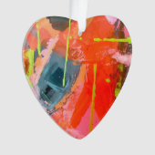 Akrylverzierung mit abstrakter Originalkunst Ornament (Vorderseite)