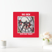 Akrylwall Uhr großes Quadrat! (Zuhause)