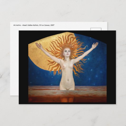 Akseli Gallen-Kallela - Ad Astra Postkarte (Vorne/Hinten)