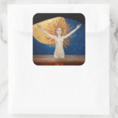 Akseli Gallen-Kallela - Ad Astra Quadratischer Aufkleber (Tasche)