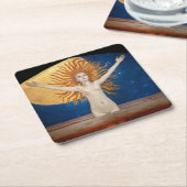 Akseli Gallen-Kallela - Ad Astra Rechteckiger Pappuntersetzer (angewinkelt)